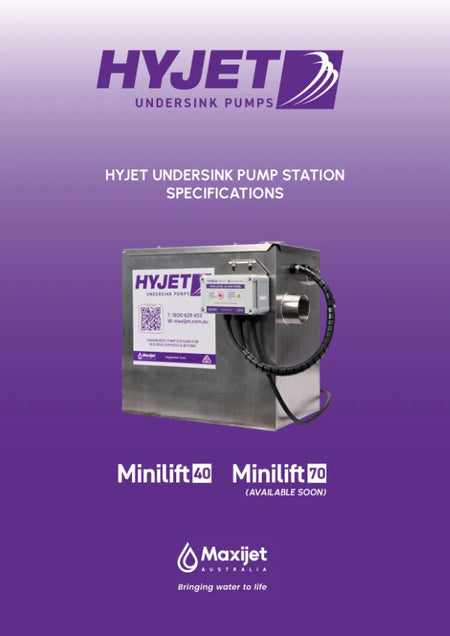 Hyjet HML40 Minilift 40 Undersink Pump Station