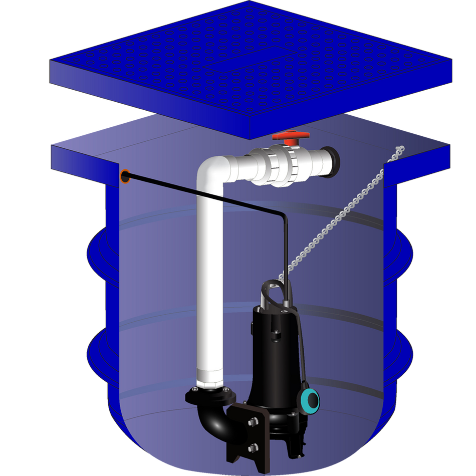 Hyjet MPS1200 1200 L Pump Station