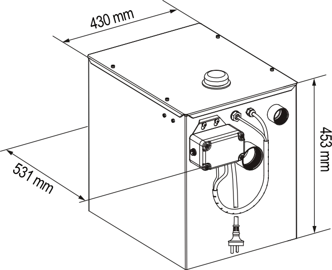 Hyjet HML70-A Minilift 70 Undersink Pump Station